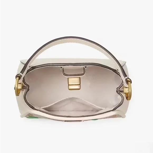 🌸 KATE SPADE “Phoebe” Straw Mini Top Handle Crossbody — Floral Embroidered 🌸 - Picture 11 of 11